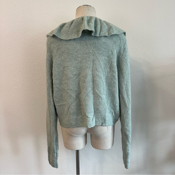 NWT Cottage Core Ruffle Collared Cardigan 001 - Picture 3 of 3